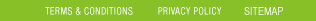 Terms & Conditions, Privacy Policy, Sitemap